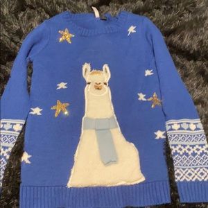 Llama Christmas sweater